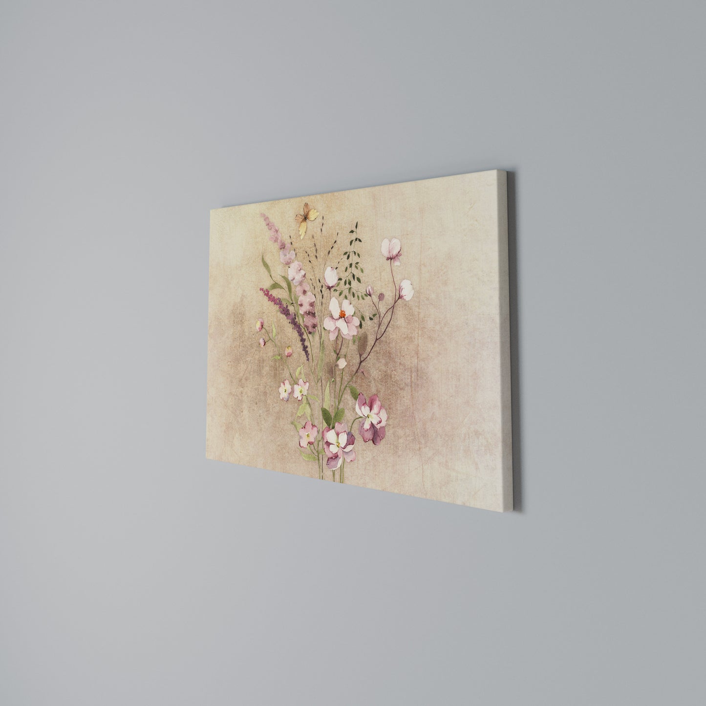 FLOWERED REVERIE Horizontal Canvas Print