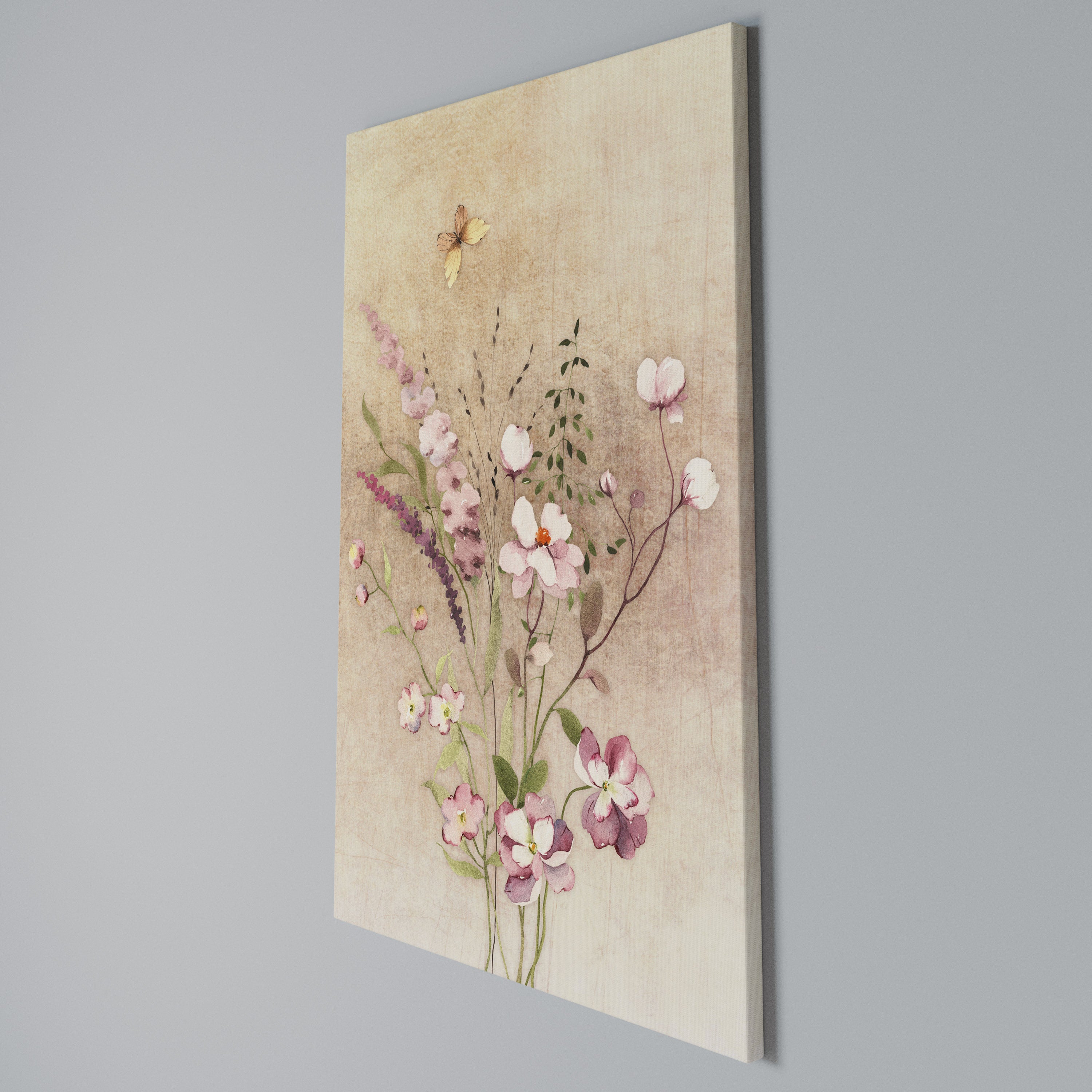FLOWERED REVERIE Quadro em tela vertical