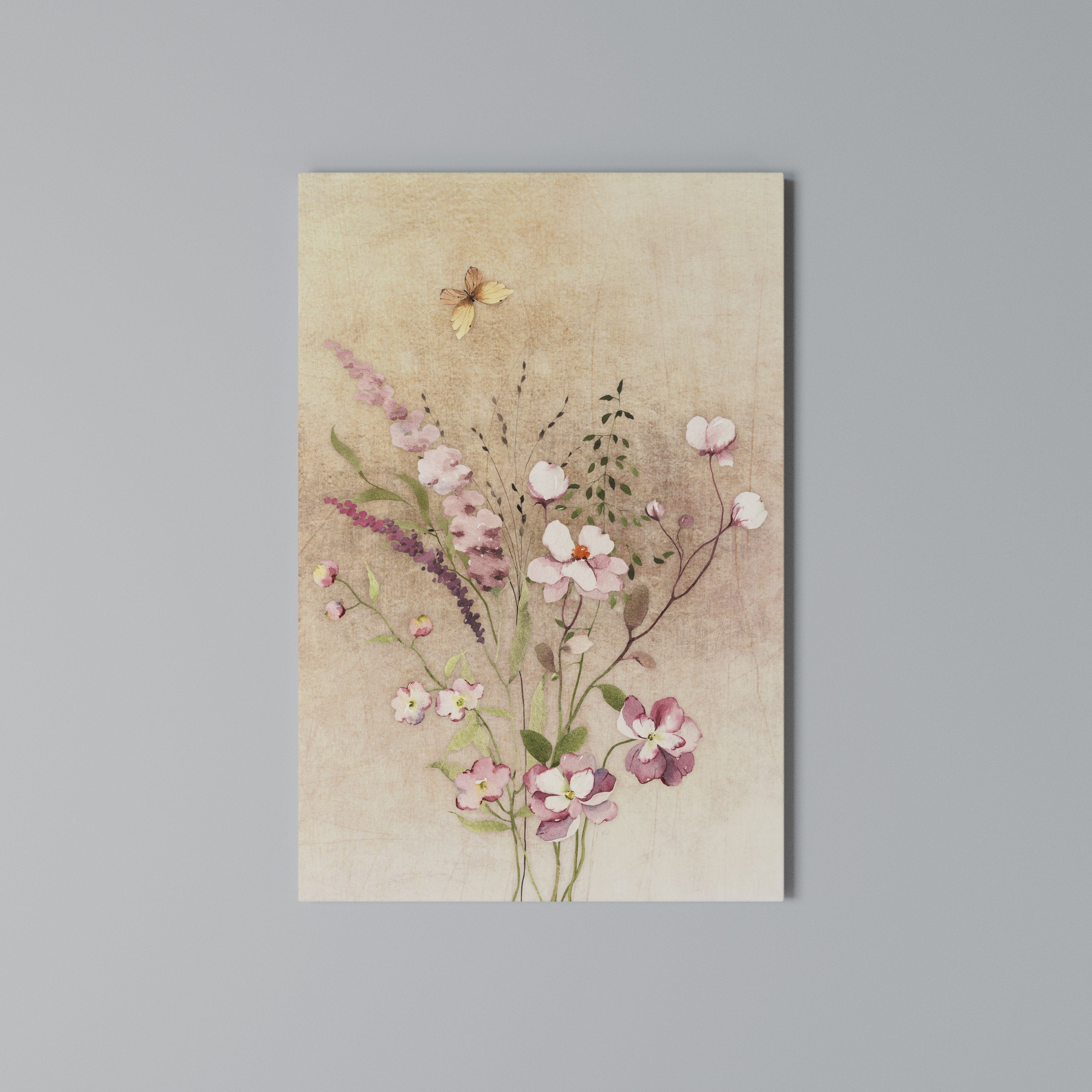 FLOWERED REVERIE Quadro em tela vertical