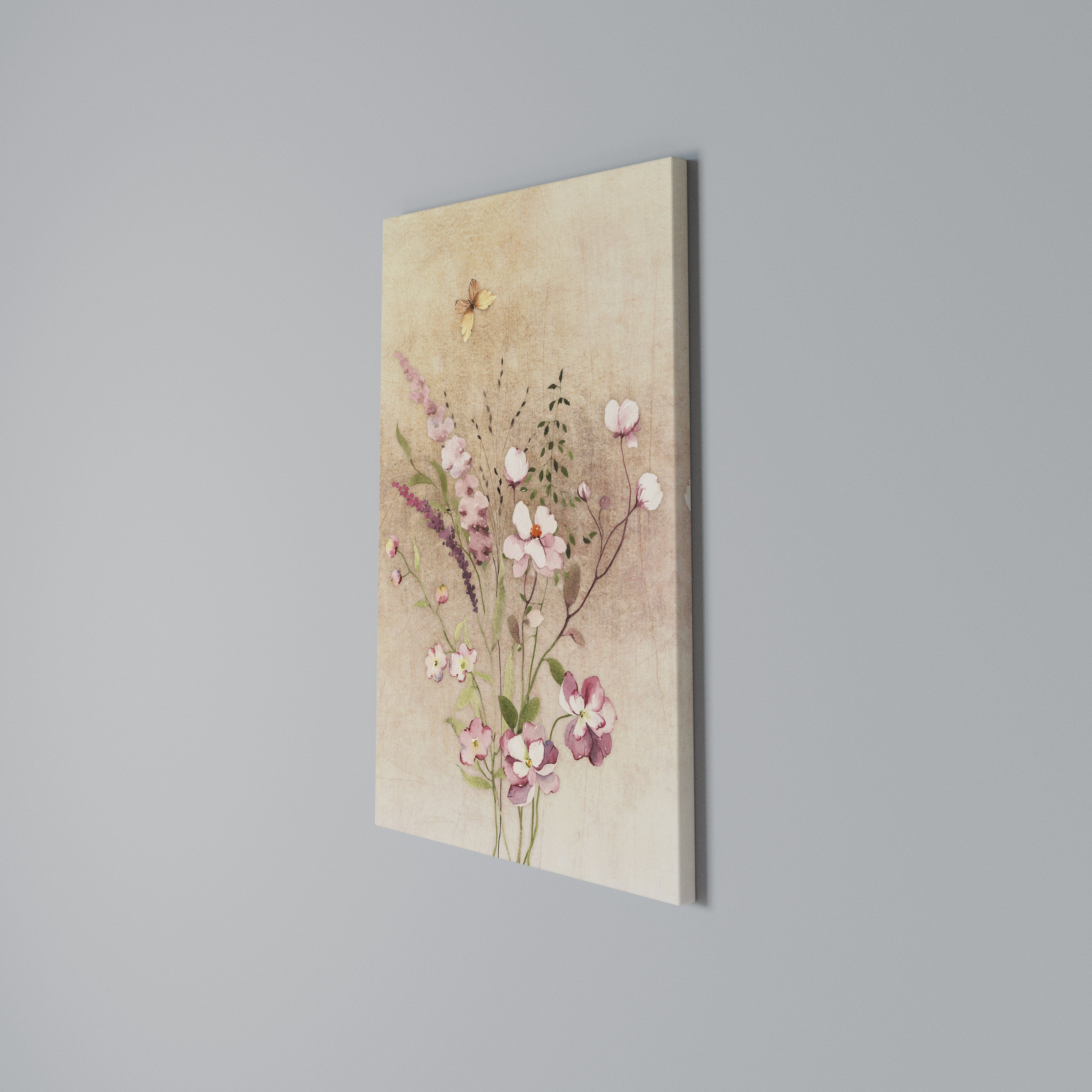 FLOWERED REVERIE Quadro em tela vertical
