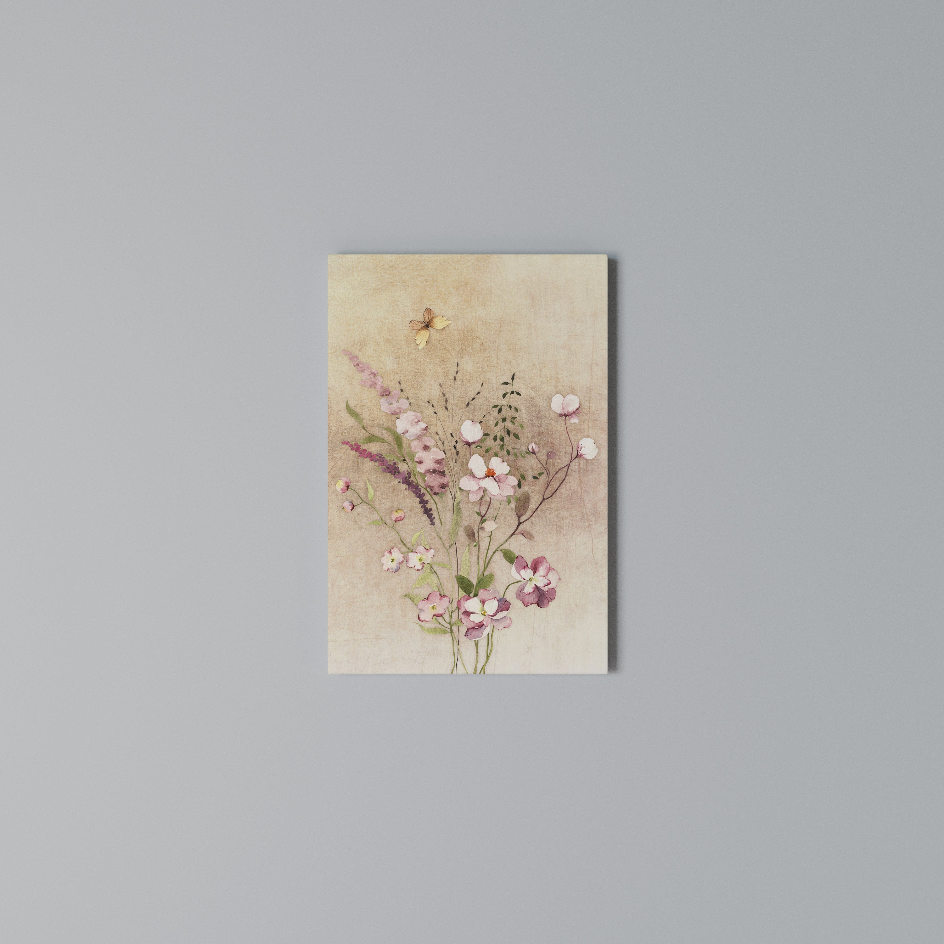 FLOWERED REVERIE Quadro em tela vertical
