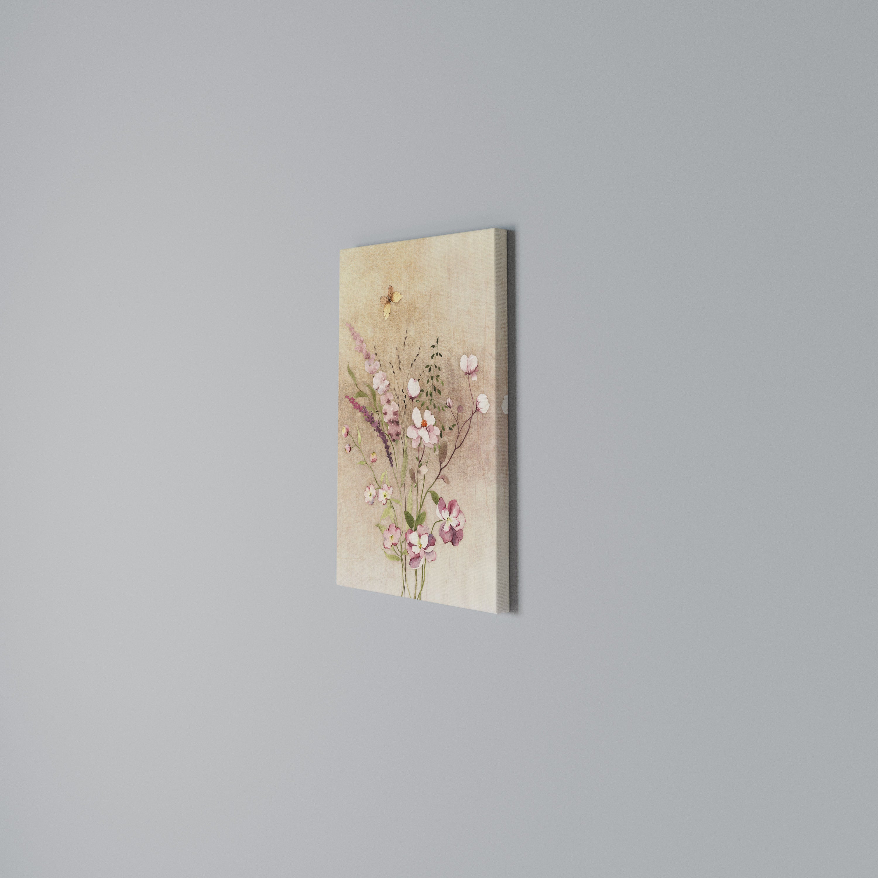 FLOWERED REVERIE Quadro em tela vertical