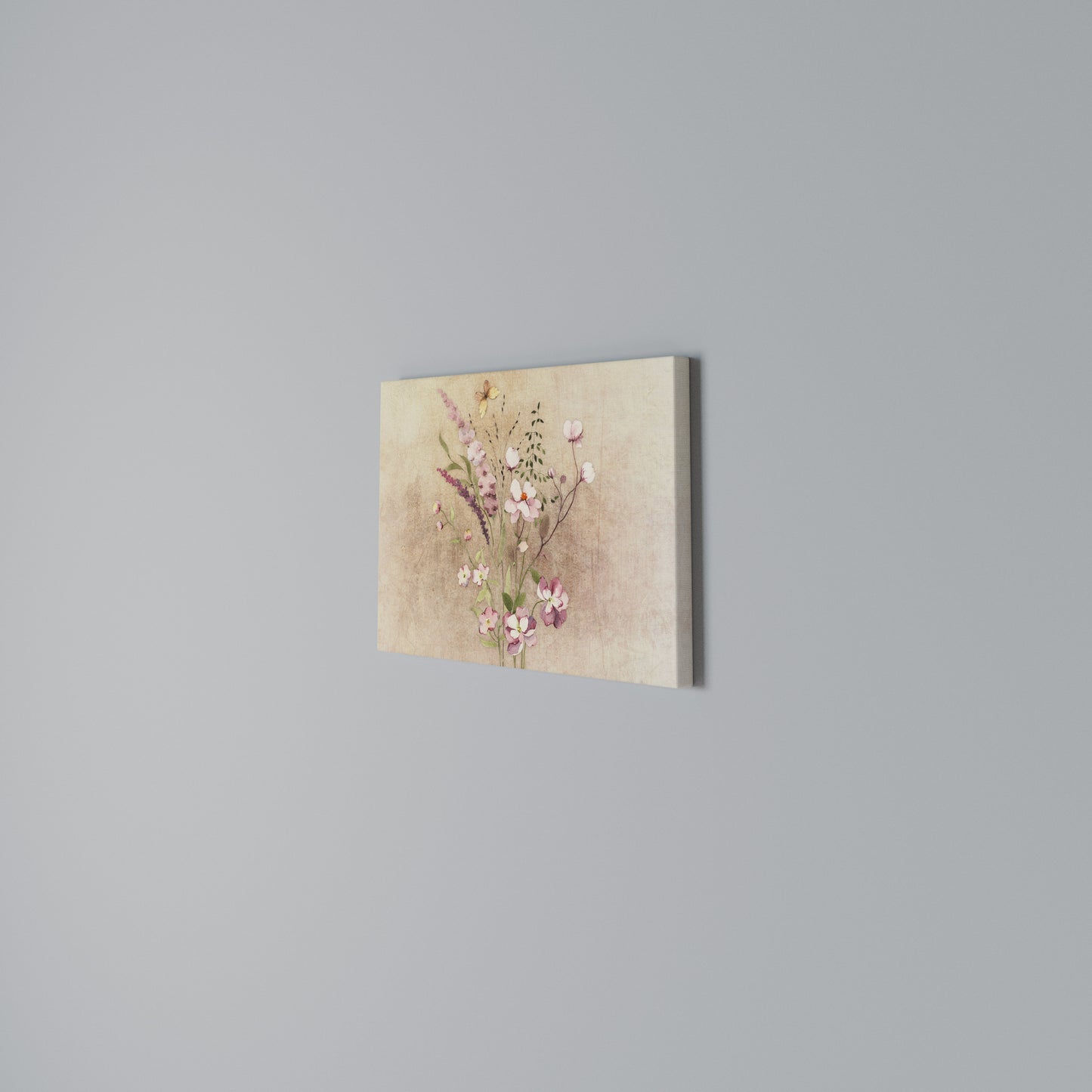 FLOWERED REVERIE Horizontal Canvas Print