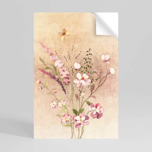 FLOWERED REVERIE Póster Autocolante Vertical