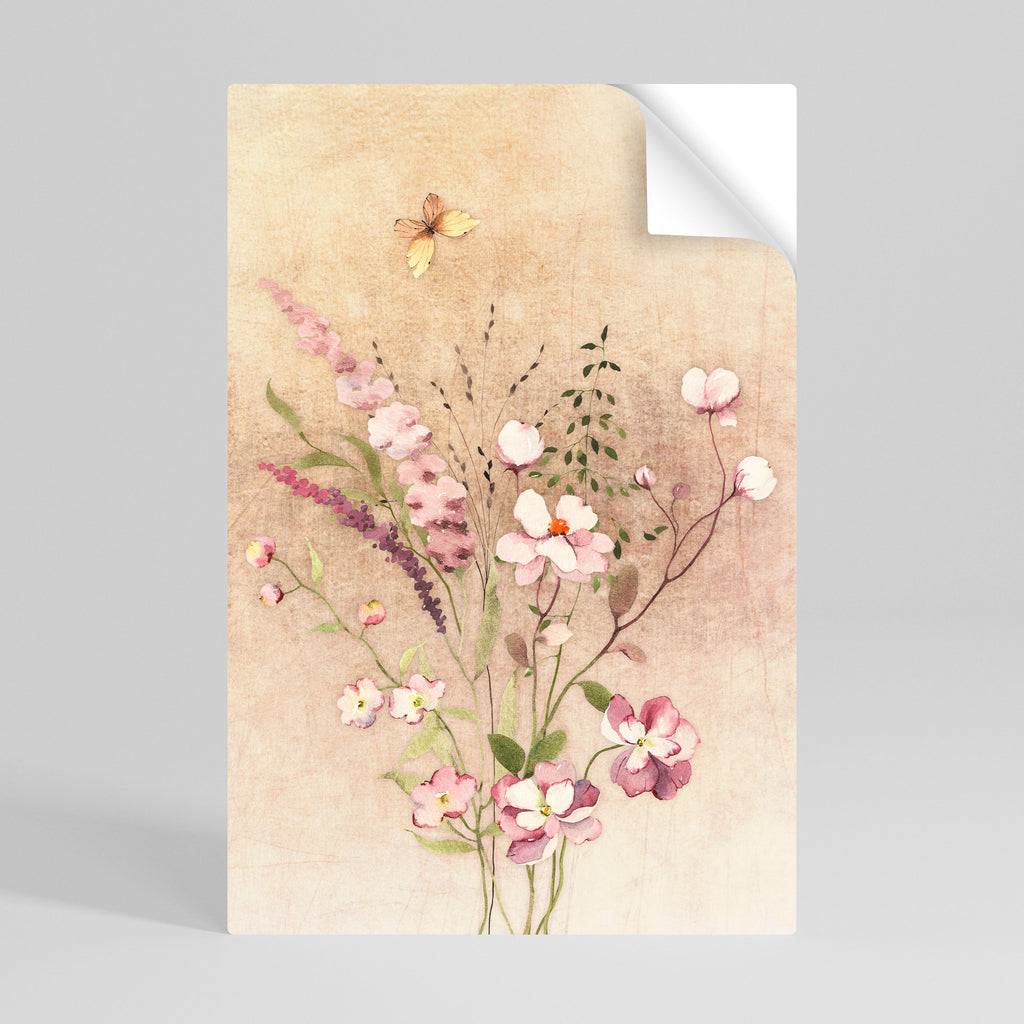 FLOWERED REVERIE Poster Vertical Autocolante