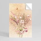 FLOWERED REVERIE Poster Vertical Autocolante