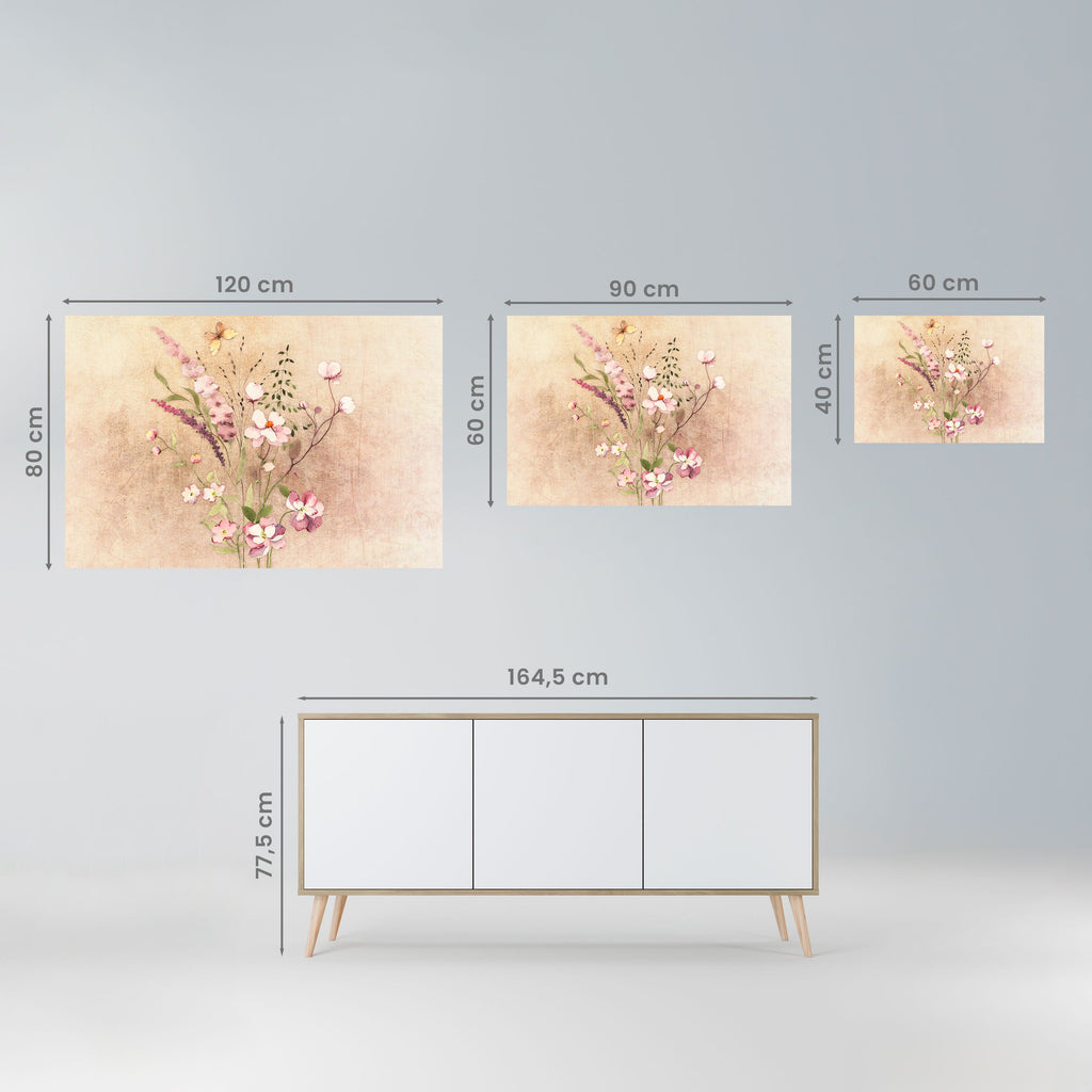 FLOWERED REVERIE Peel and Stick Horizontal Poster