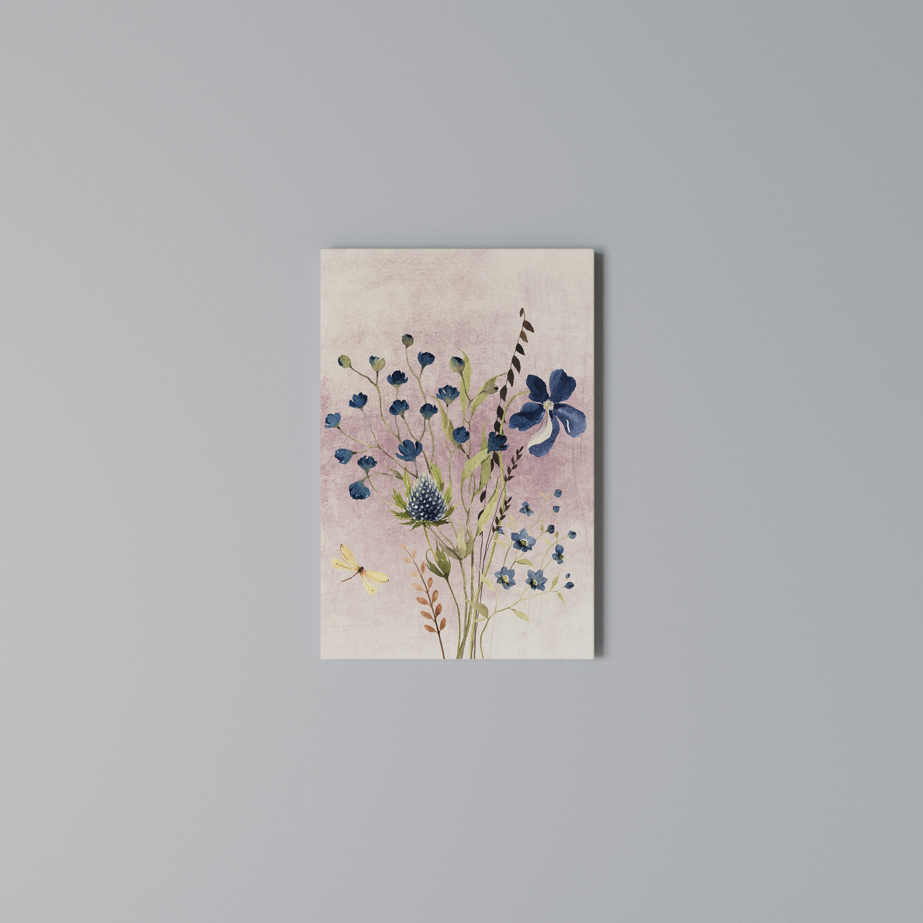 CORNFLOWER REVERIE Quadro em tela vertical