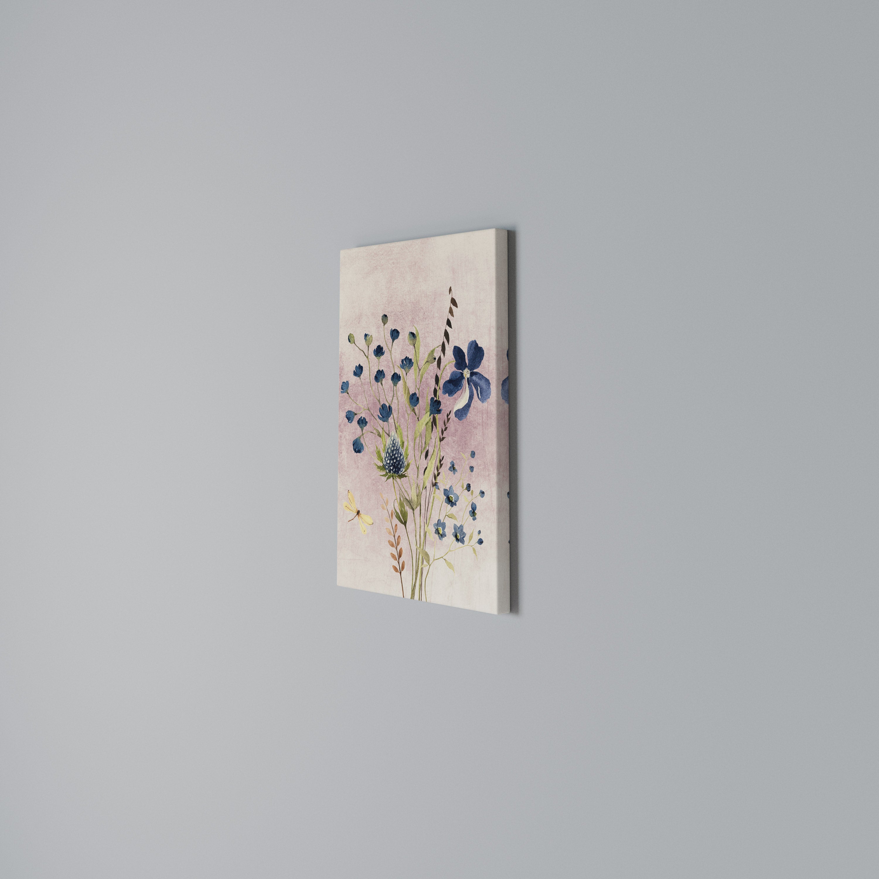 CORNFLOWER REVERIE Quadro em tela vertical