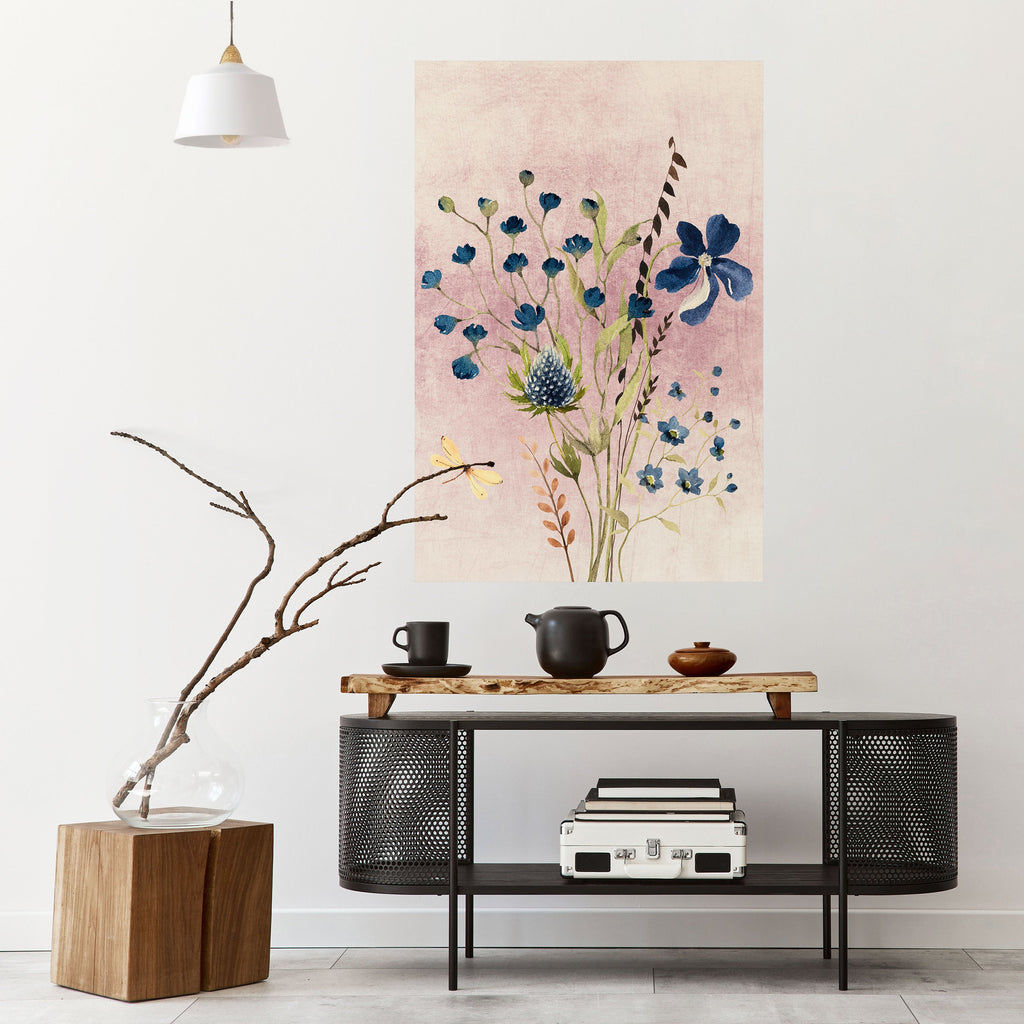 CORNFLOWER REVERIE Poster Vertical Autocolante