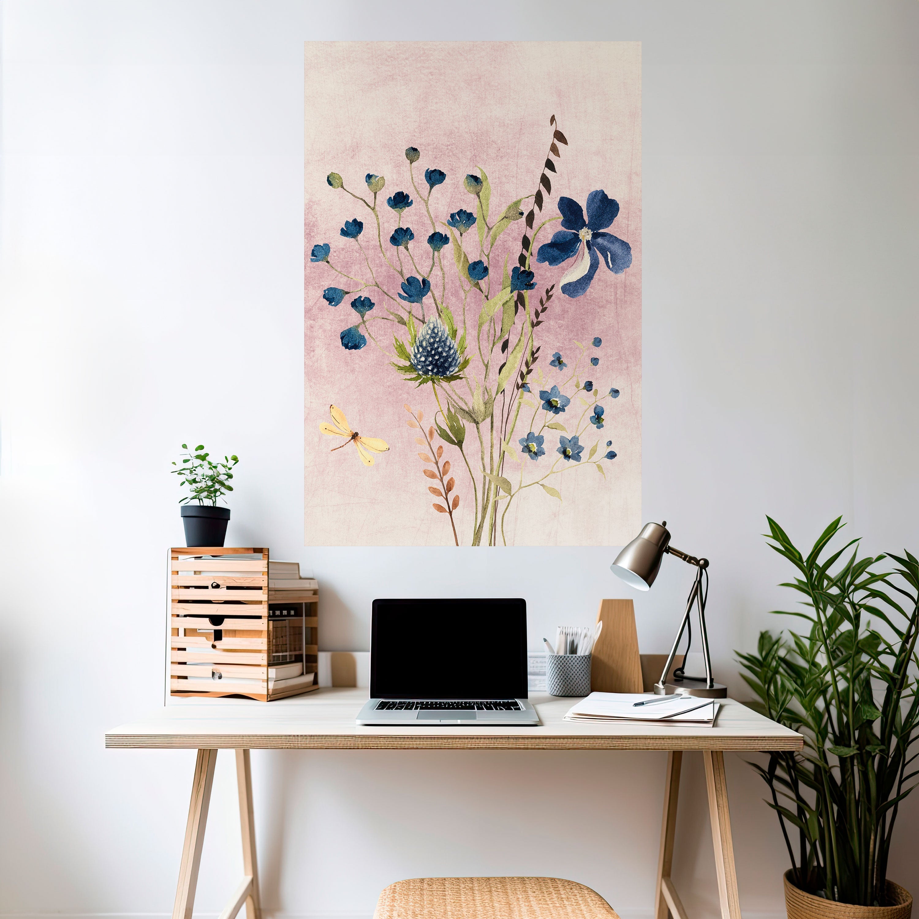 CORNFLOWER REVERIE Poster Vertical Autocolante