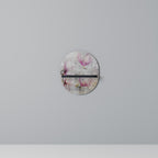 ASTONISHING MAGNOLIA Prateleira Oval Decorativa em Acabamento Preto