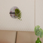 ASTONISHING MAGNOLIA Prateleira Oval Decorativa em Acabamento Preto