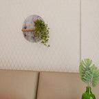 ASTONISHING MAGNOLIA Prateleira Oval Decorativa em Efeito Carvalho