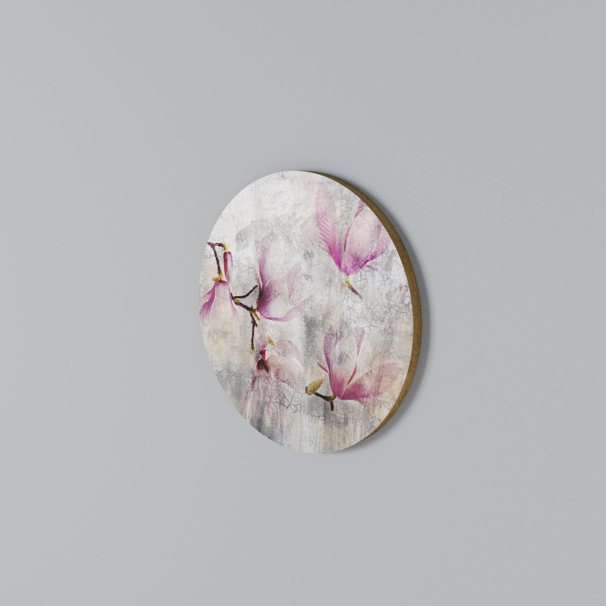 ASTONISHING MAGNOLIA Round Wall Art