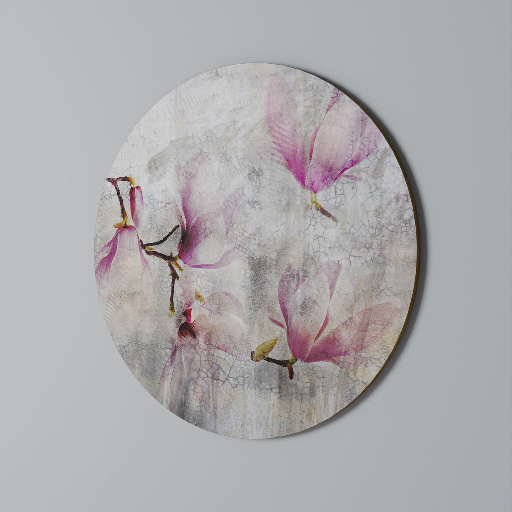 ASTONISHING MAGNOLIA Round Wall Art