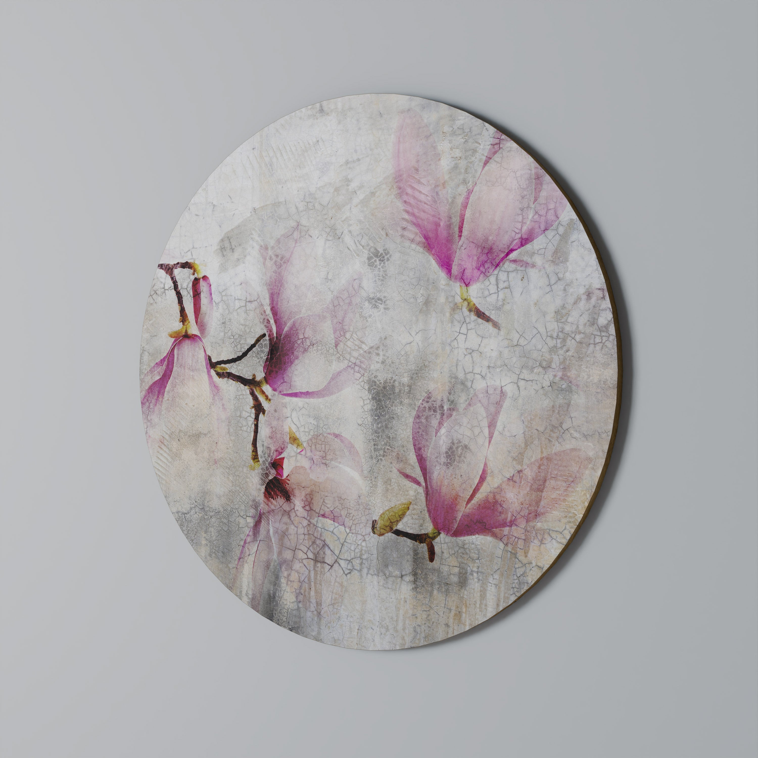 ASTONISHING MAGNOLIA Round Wall Art