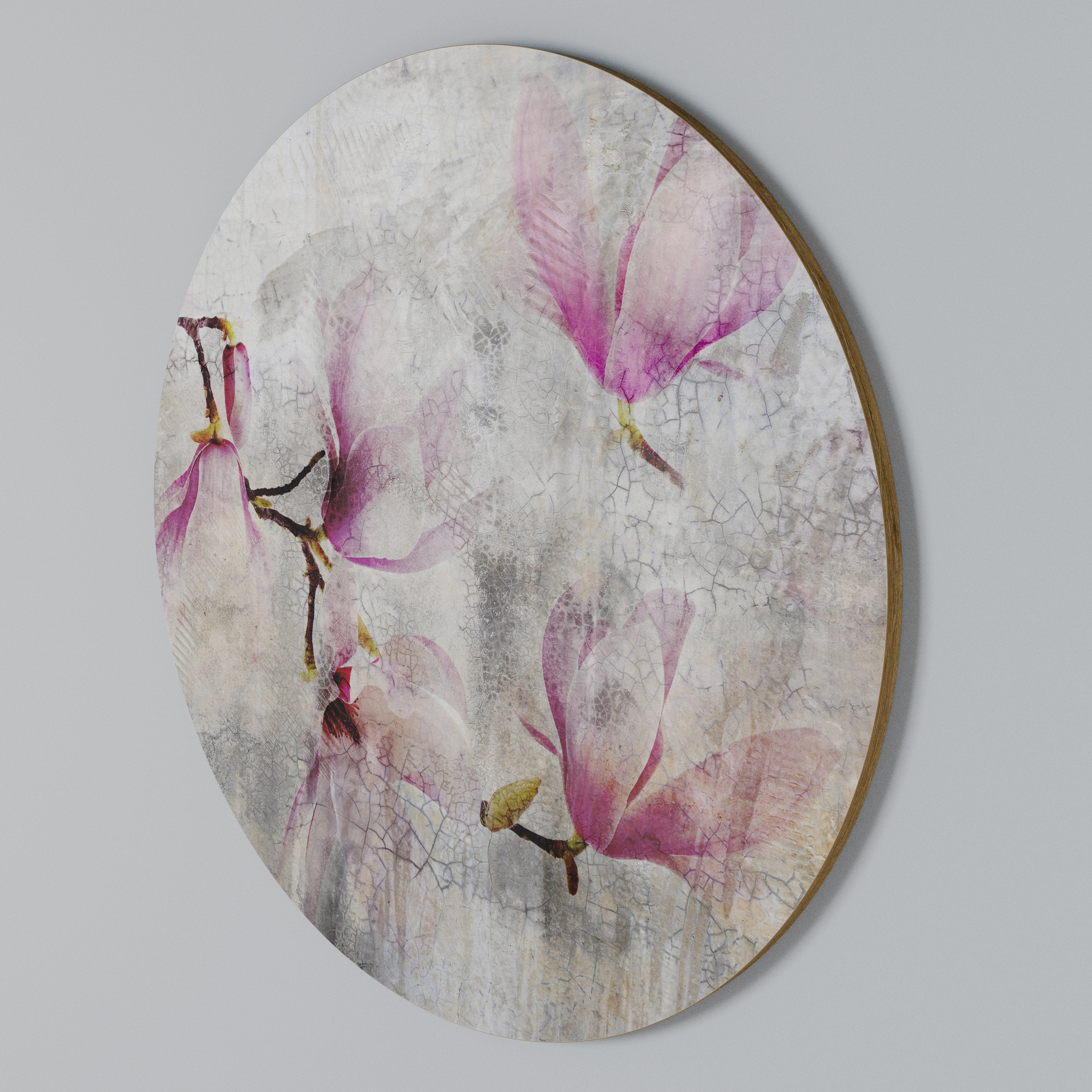ASTONISHING MAGNOLIA Arte de Parede Redonda
