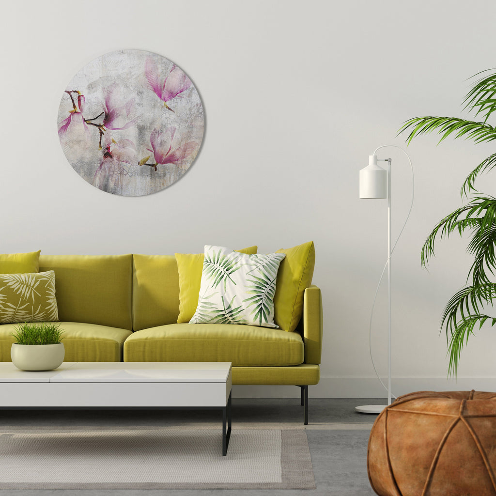 ASTONISHING MAGNOLIA Round Wall Art