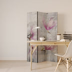 ASTONISHING MAGNOLIA Biombo Decorativo de 3 Painéis