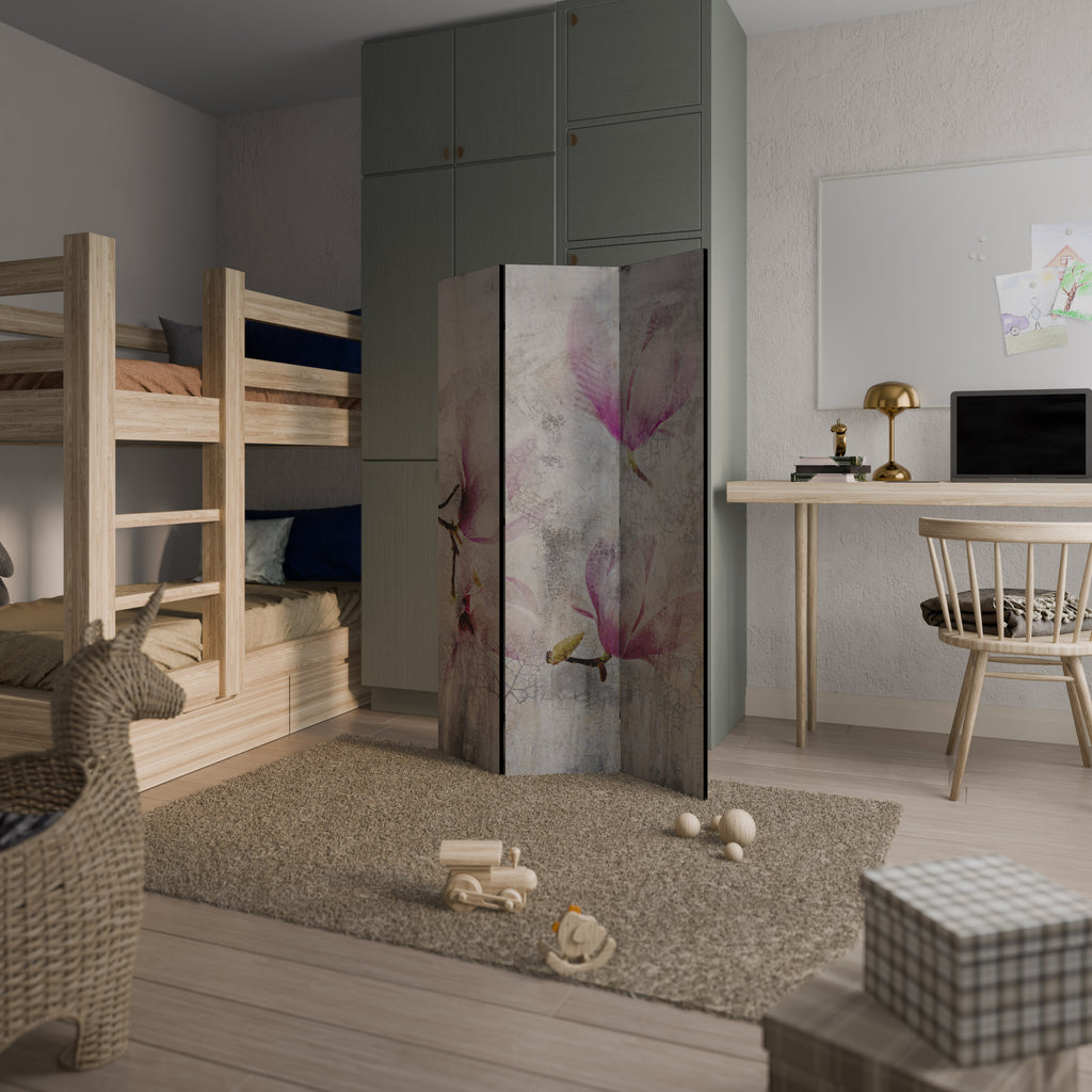 ASTONISHING MAGNOLIA 3-Panel Room Divider