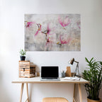 ASTONISHING MAGNOLIA Peel and Stick Horizontal Poster