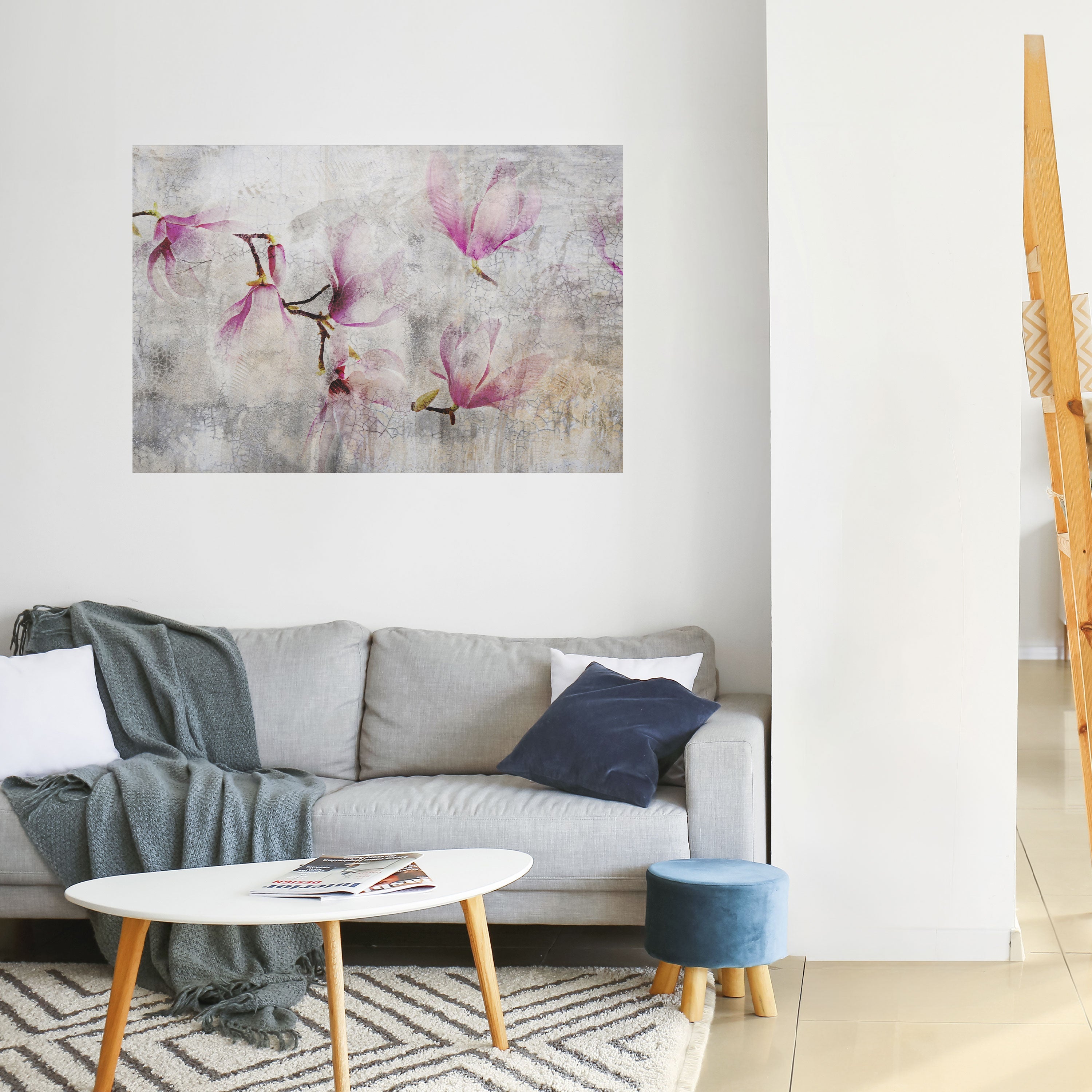 ASTONISHING MAGNOLIA Peel and Stick Horizontal Poster