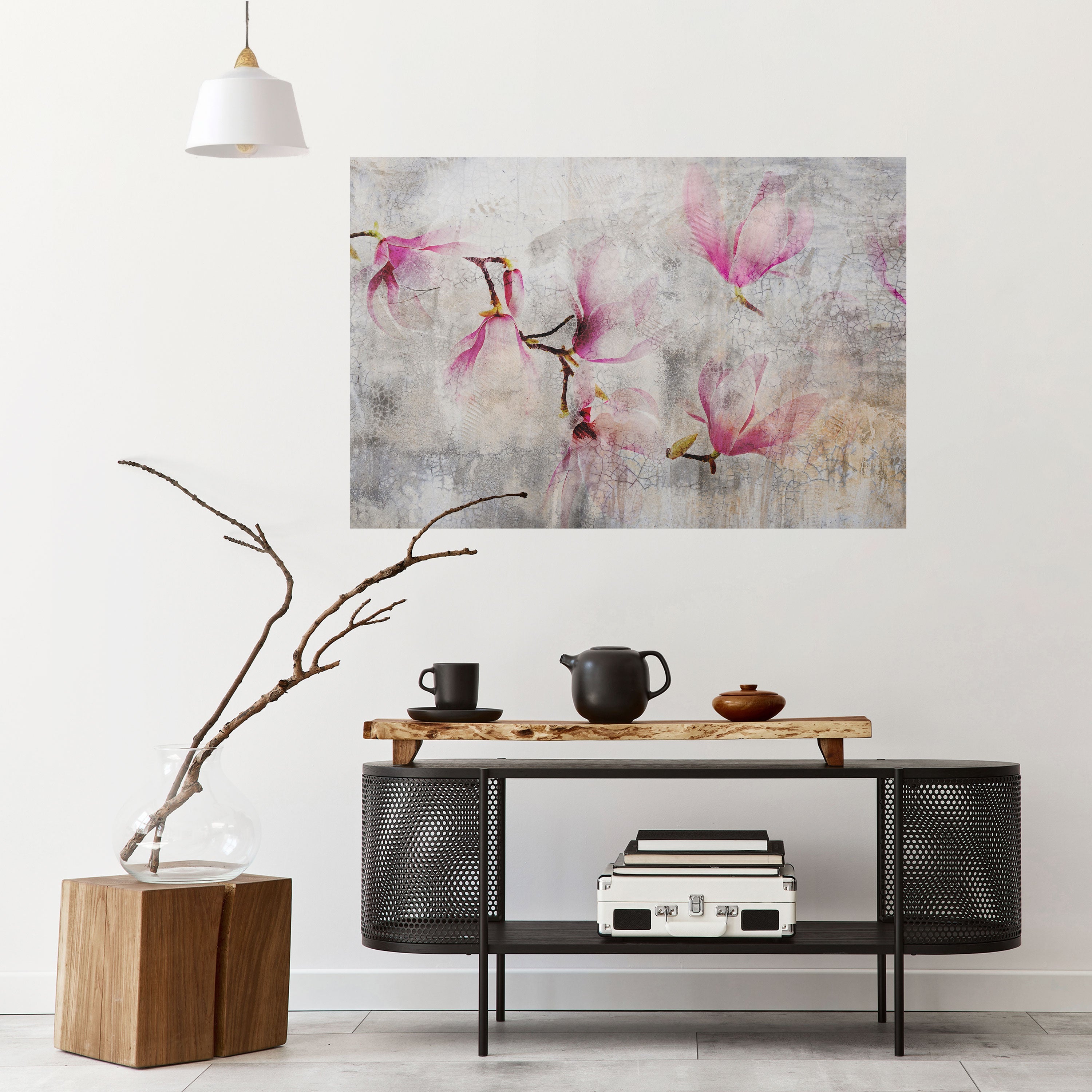 ASTONISHING MAGNOLIA Peel and Stick Horizontal Poster