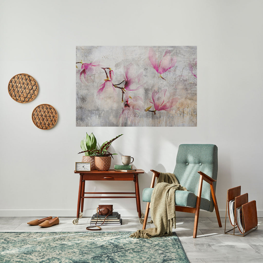 ASTONISHING MAGNOLIA Peel and Stick Horizontal Poster