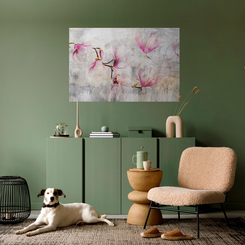 ASTONISHING MAGNOLIA Peel and Stick Horizontal Poster