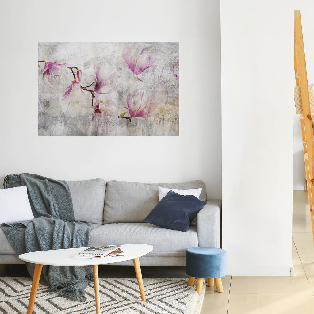 ASTONISHING MAGNOLIA Peel and Stick Horizontal Poster