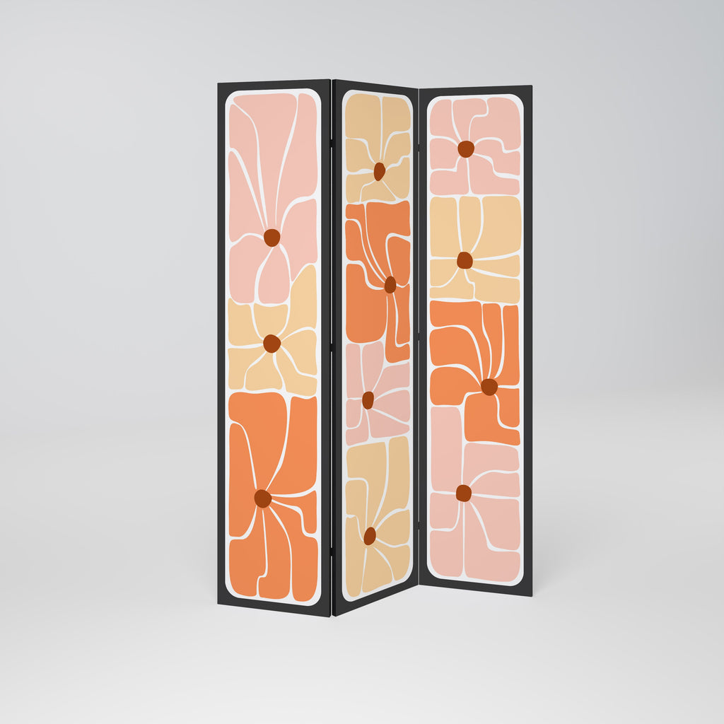 FINE CURRENTS Biombo Decorativo de 3 Painéis