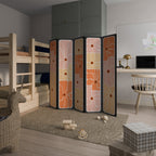 FINE CURRENTS Biombo Decorativo de 5 Painéis