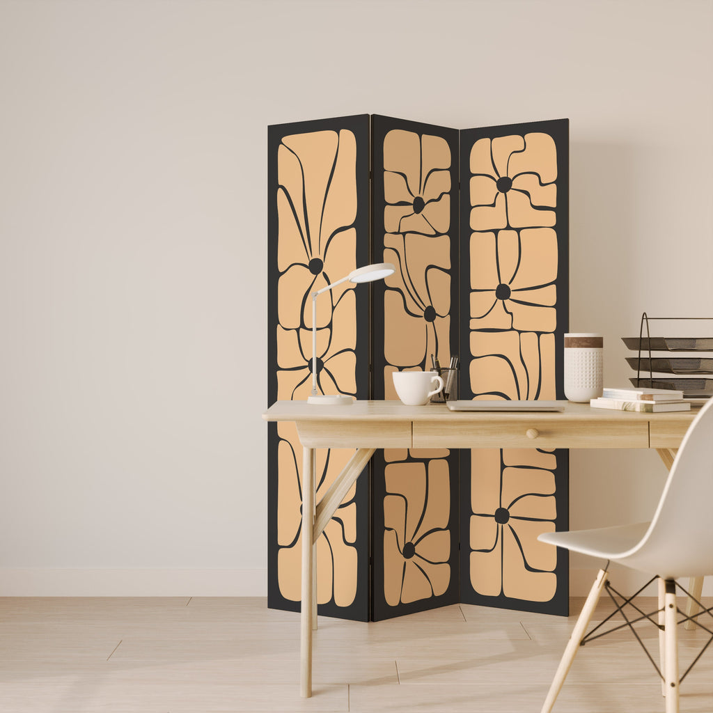 TRANQUIL CURRENTS Biombo Decorativo de 3 Painéis