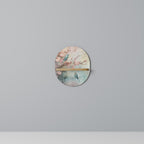 CHERRY BIRDSONG Prateleira Oval Decorativa em Efeito Carvalho