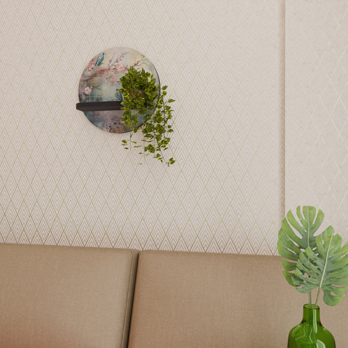 CHERRY BIRDSONG Art Shelf