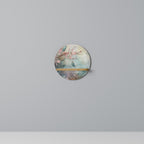 CHERRY BIRDSONG Prateleira Redonda Decorativa em Efeito Carvalho