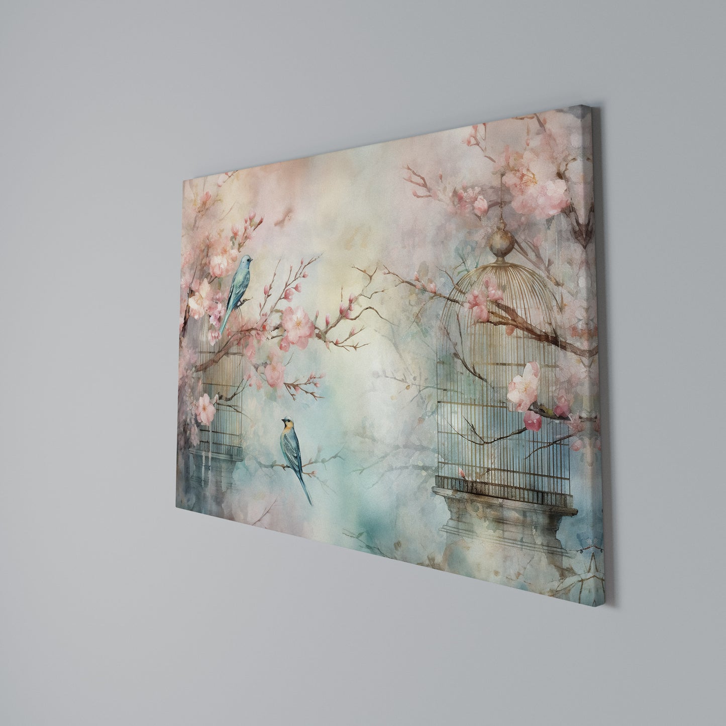 CHERRY BIRDSONG Horizontal Canvas Print