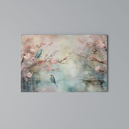 CHERRY BIRDSONG Horizontal Canvas Print