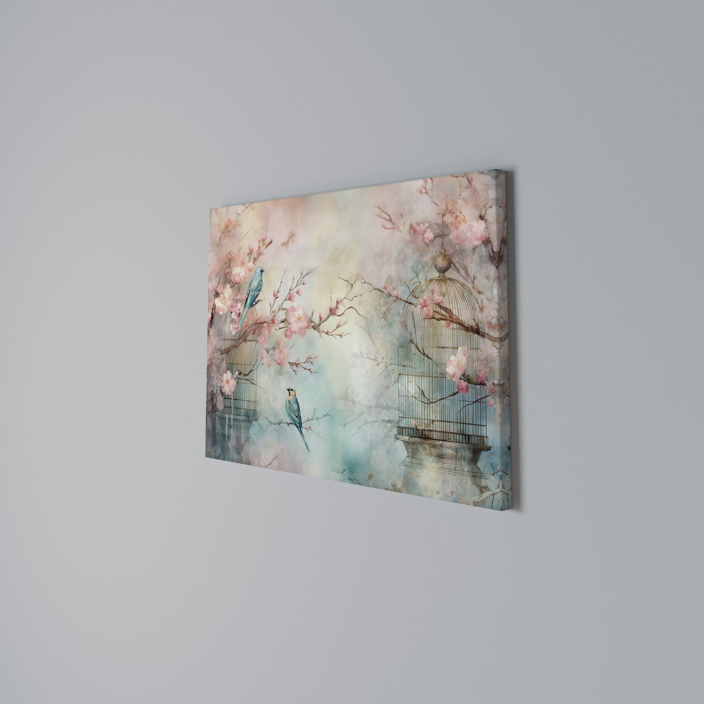 CHERRY BIRDSONG Horizontal Canvas Print