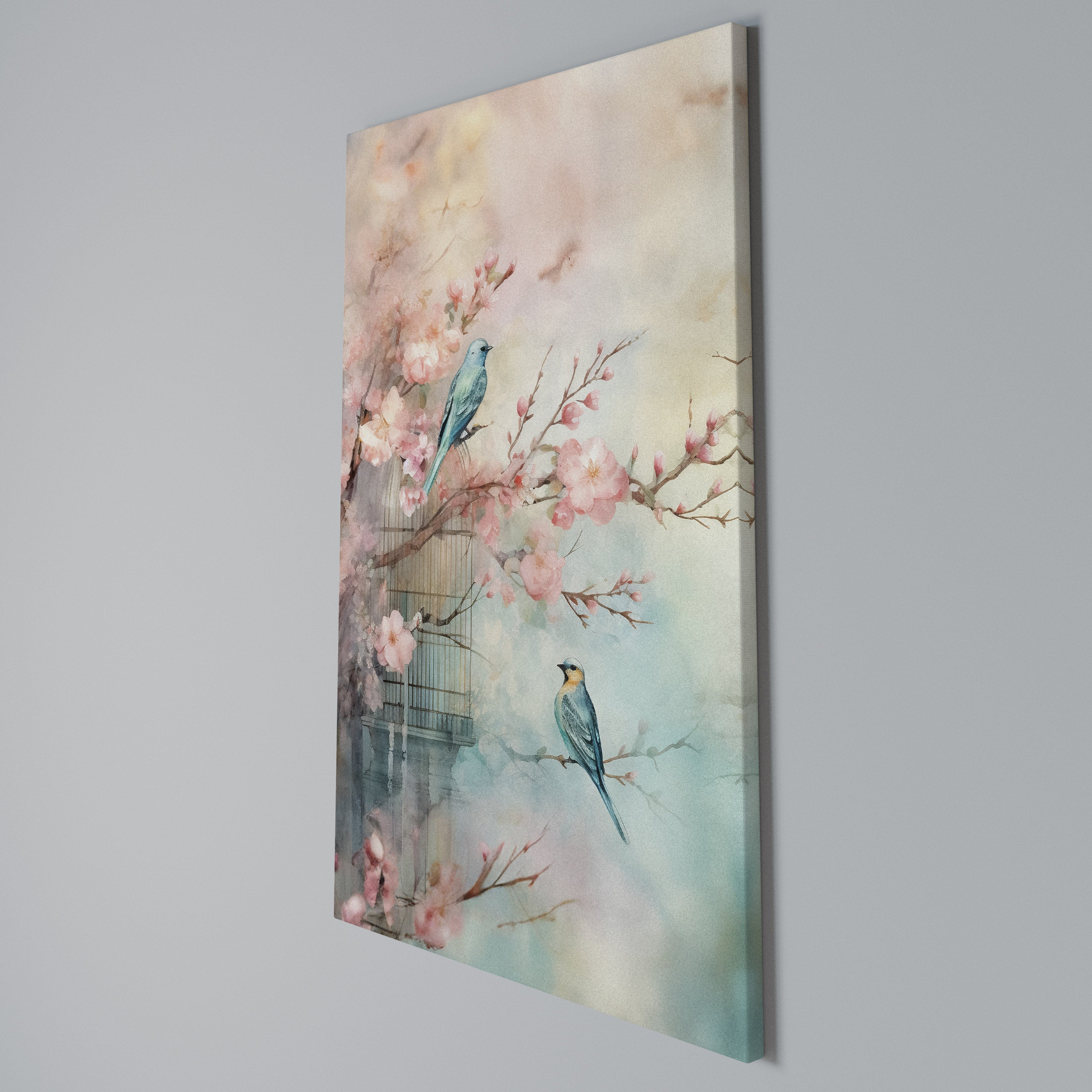 CHERRY BIRDSONG Quadro em tela vertical