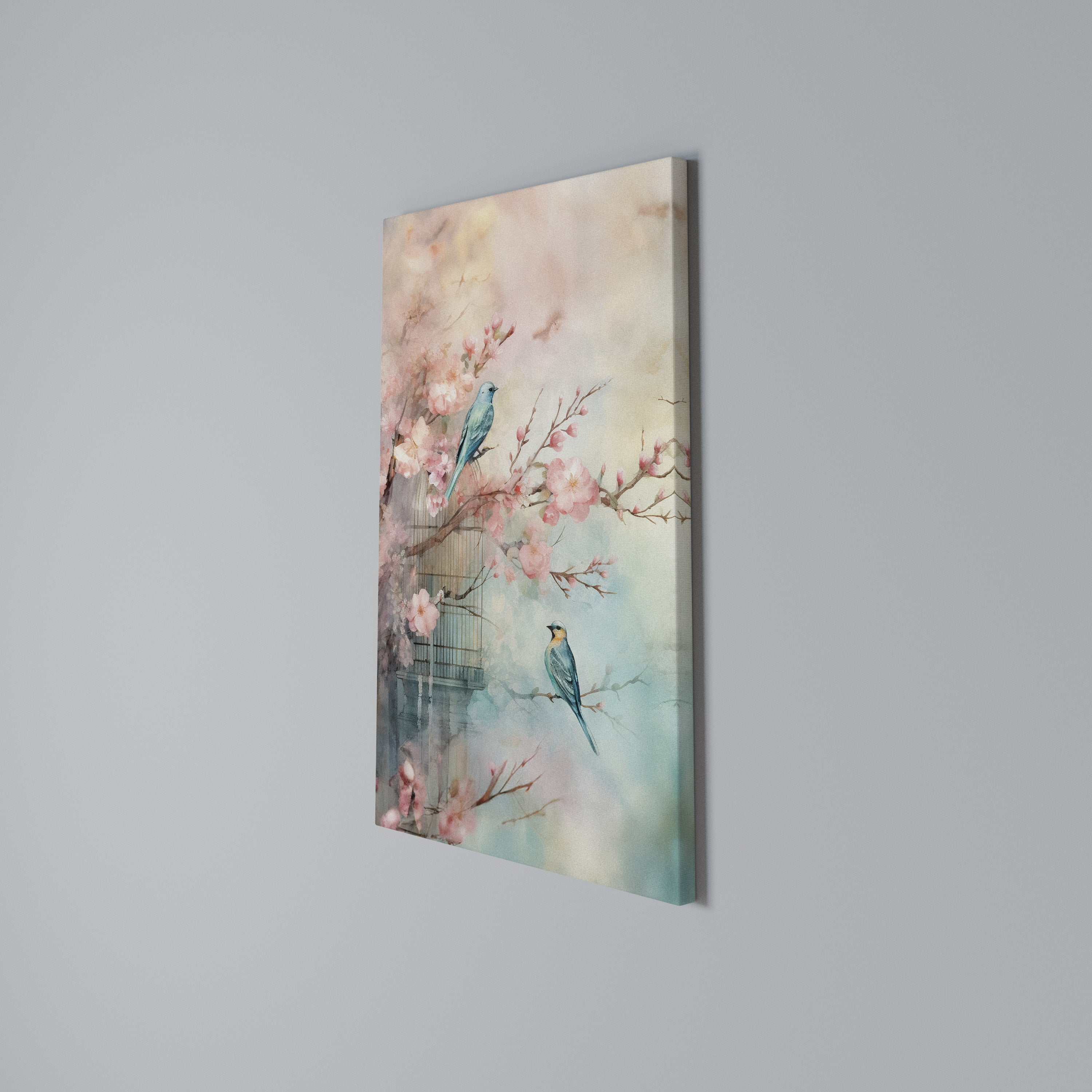 CHERRY BIRDSONG Quadro em tela vertical