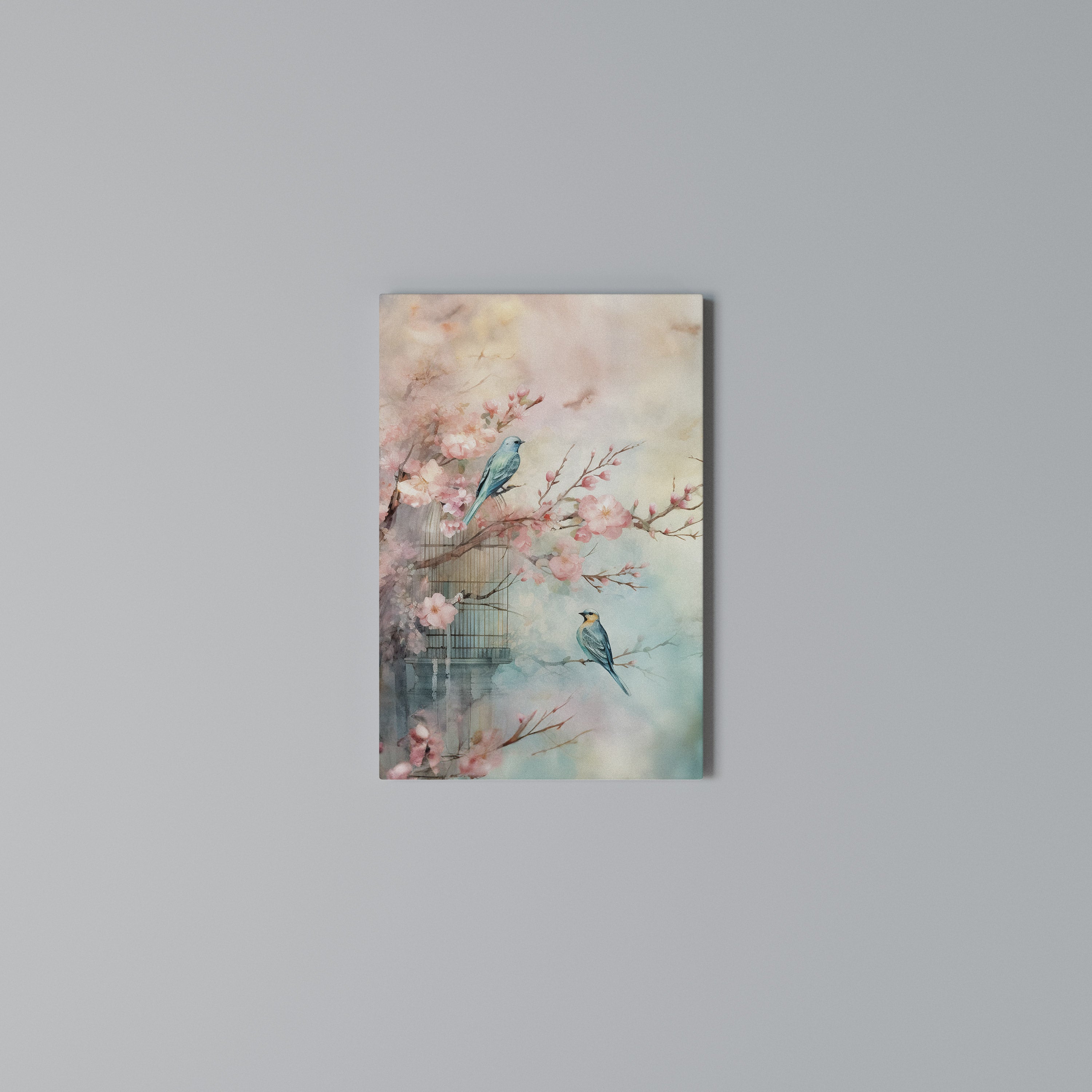 CHERRY BIRDSONG Quadro em tela vertical