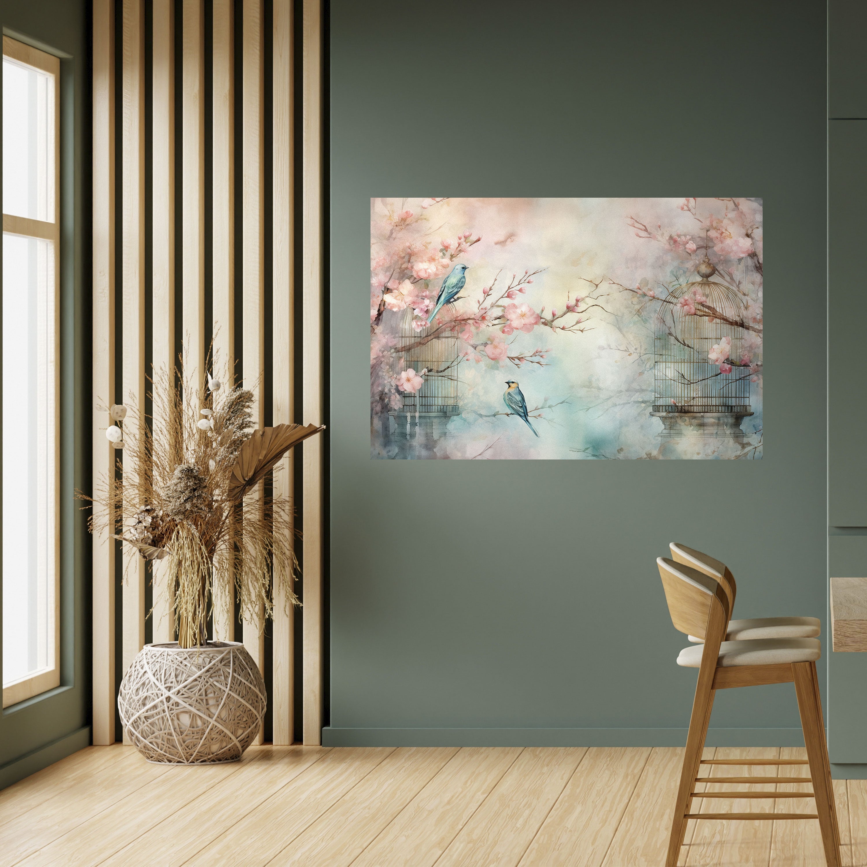 CHERRY BIRDSONG Poster Horizontal Autocolante