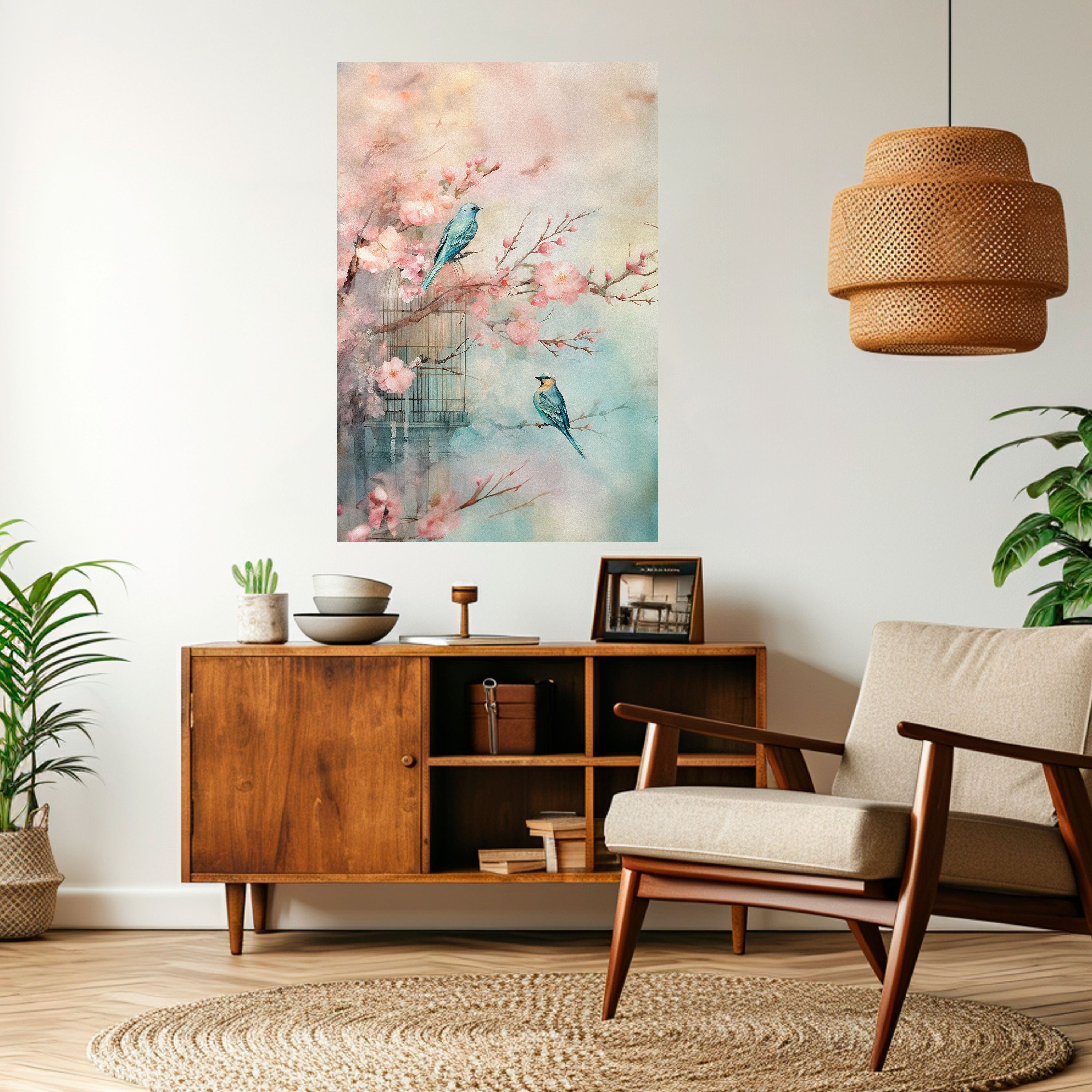 CHERRY BIRDSONG Poster Vertical Autocolante