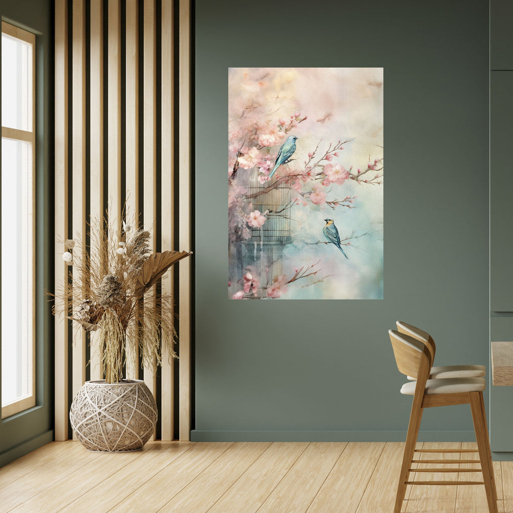 CHERRY BIRDSONG Poster Vertical Autocolante