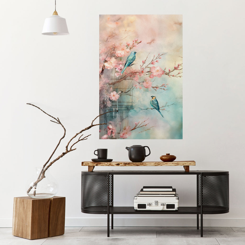 CHERRY BIRDSONG Poster Vertical Autocolante