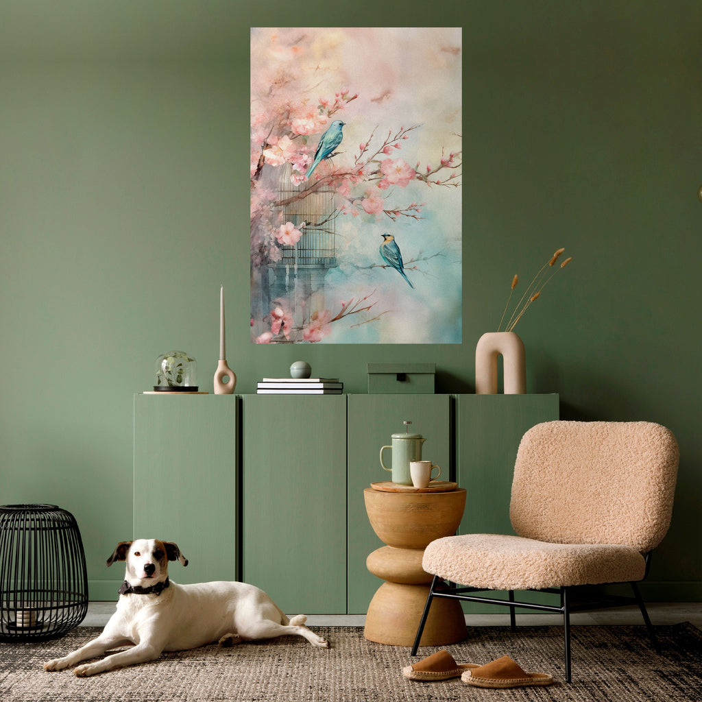 CHERRY BIRDSONG Poster Vertical Autocolante