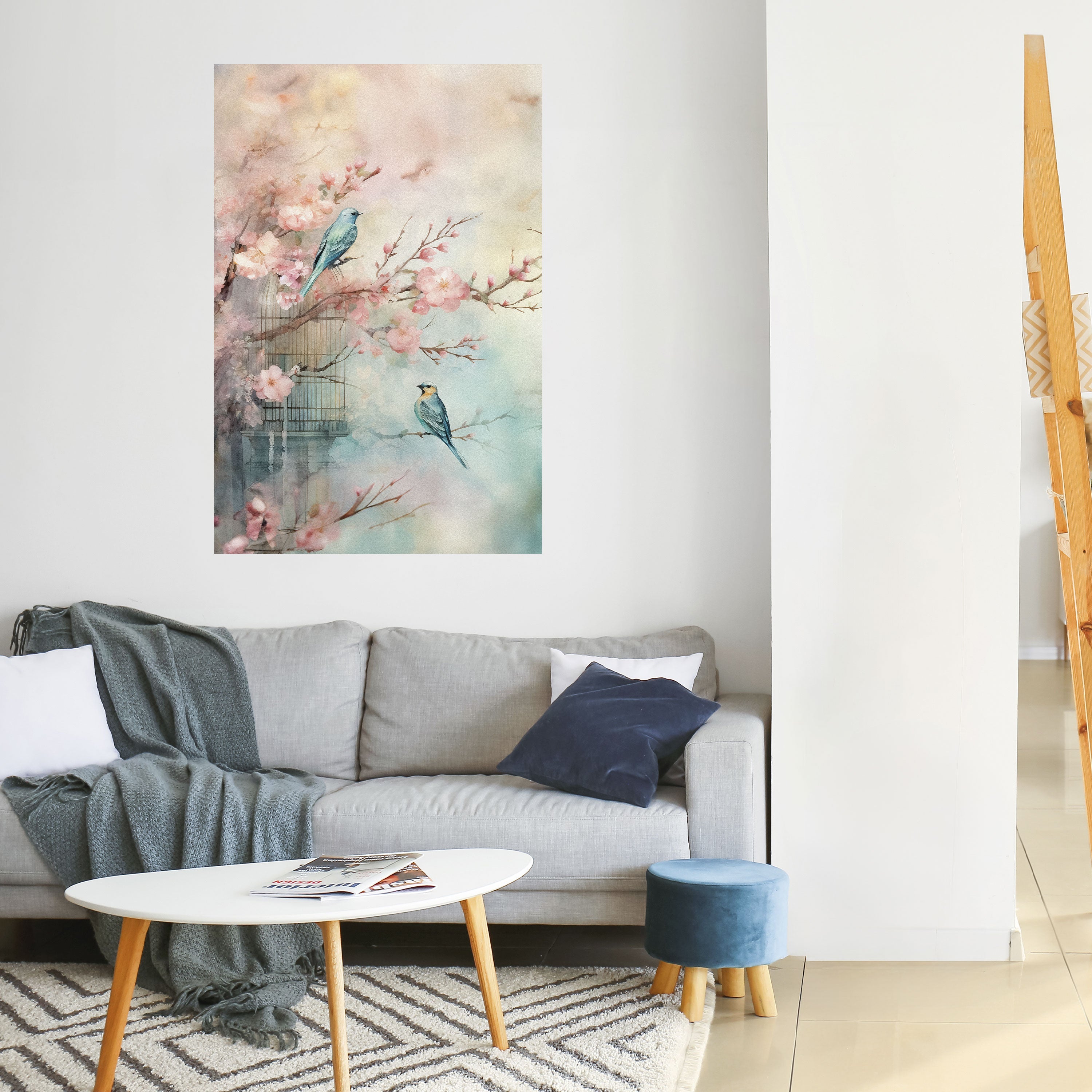 CHERRY BIRDSONG Poster Vertical Autocolante