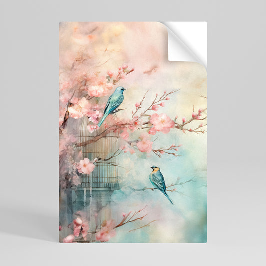 CHERRY BIRDSONG Póster Autocolante Vertical